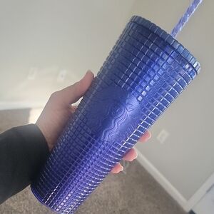 Starbucks Blue Tumbler with Straw